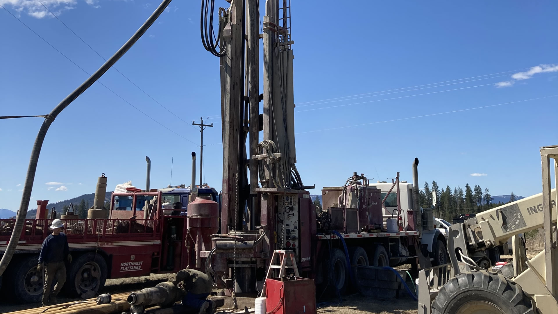 large well being drilled